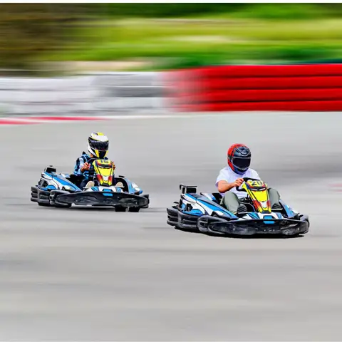 Drive the go kart for 10 min and feel the adrenaline rush